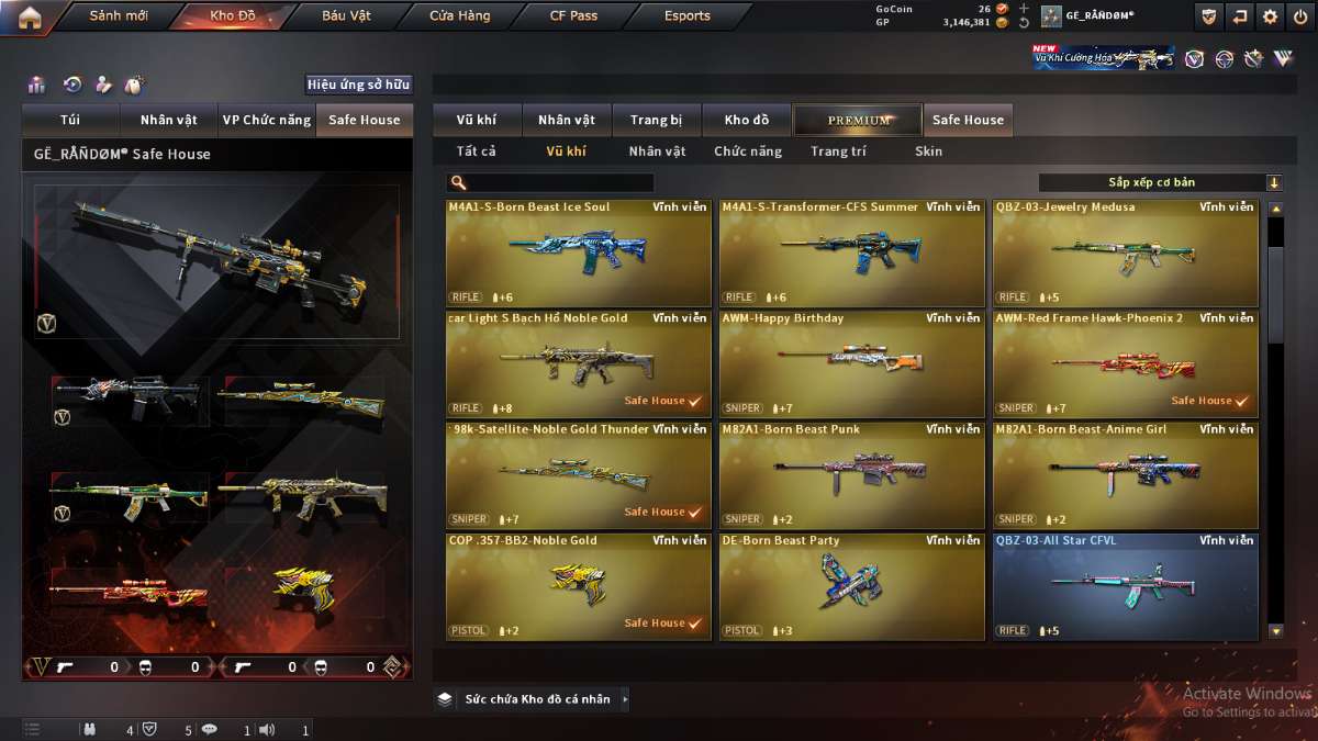 shop acc cf uy tin gia re